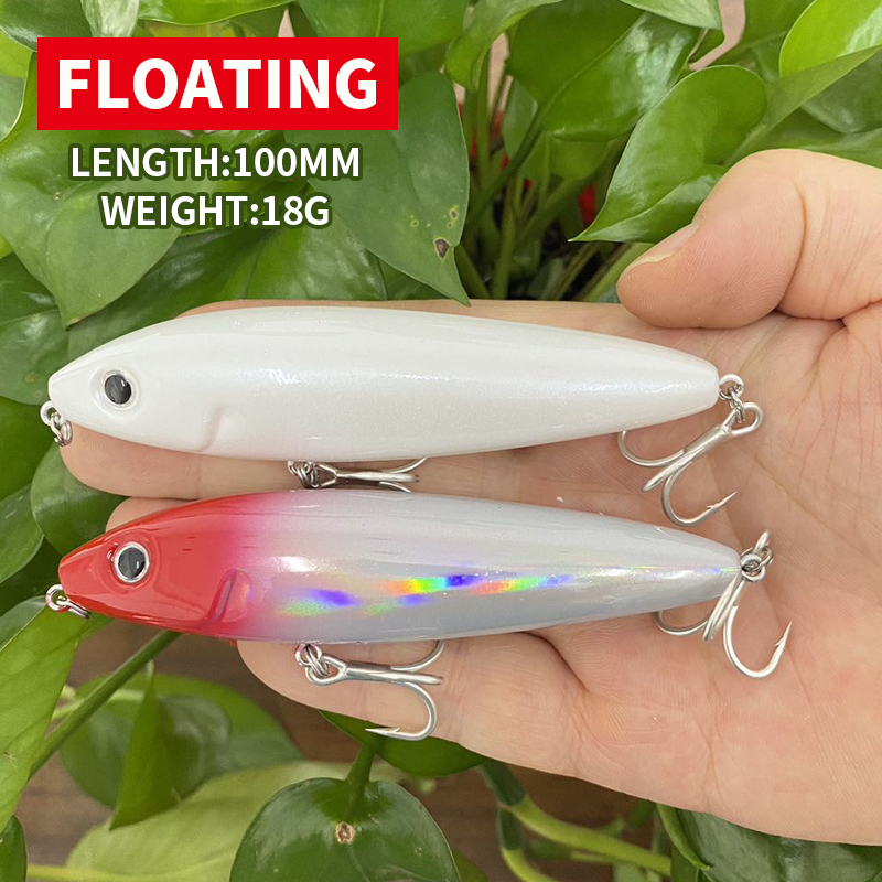 100mm 18g Pencil Bait Floating - Fishing Equipment For Trout 评论和价格