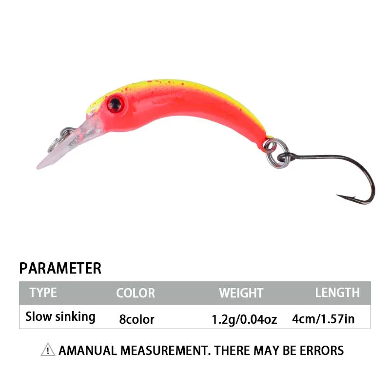 8Pcs Slow Sinking Fishing Lure - Fishing Equipment For Trout 评论和价格