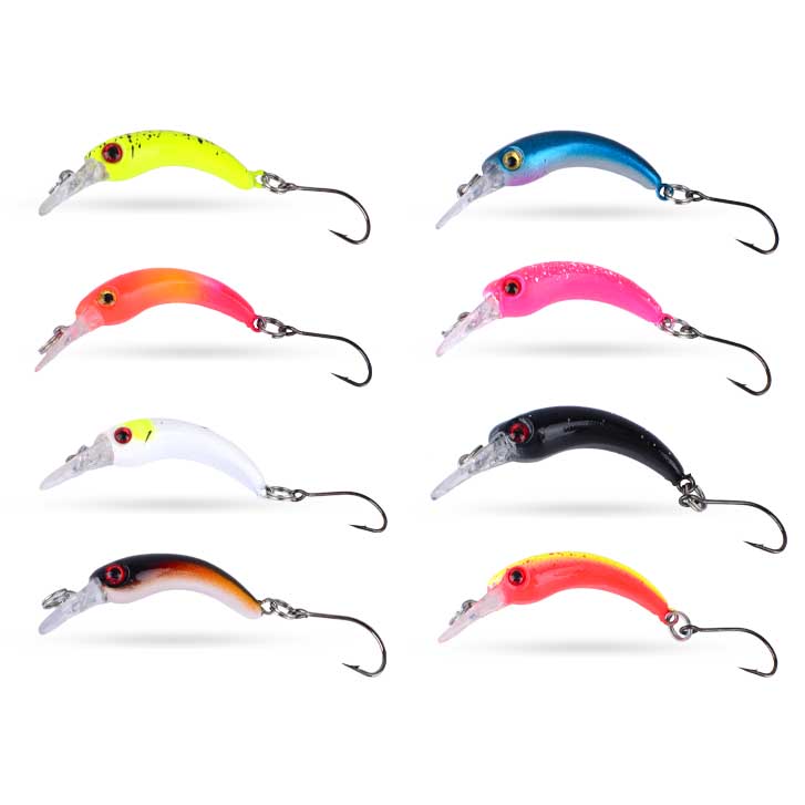 8Pcs Slow Sinking Fishing Lure - Fishing Equipment For Trout 评论和价格