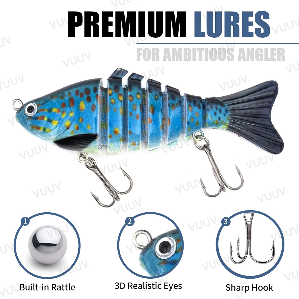 10 pcs Multi-Joint Swimbait Fi - Fishing Equipment For Trout 评论和价格