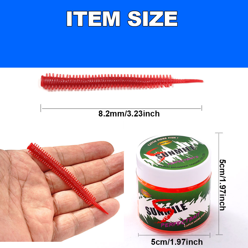 SUNMILE 10pcs Sand Worm Lures  - Fishing Equipment For Trout 评论和价格