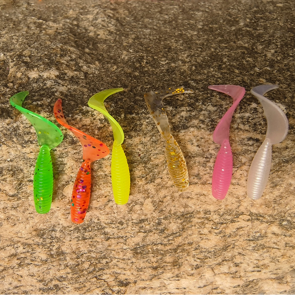 50Pcs Curved Tail Soft Lure 3. - Fishing Equipment For Trout 评论和价格