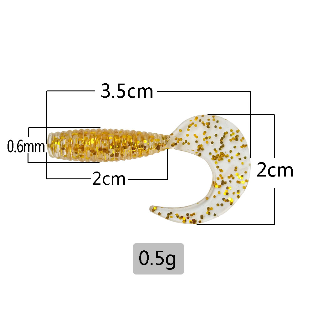 50Pcs Curved Tail Soft Lure 3. - Fishing Equipment For Trout 评论和价格
