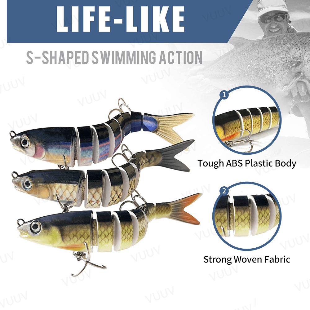 10 pcs Fishing Lures for Bass  - Fishing Equipment For Trout 评论和价格