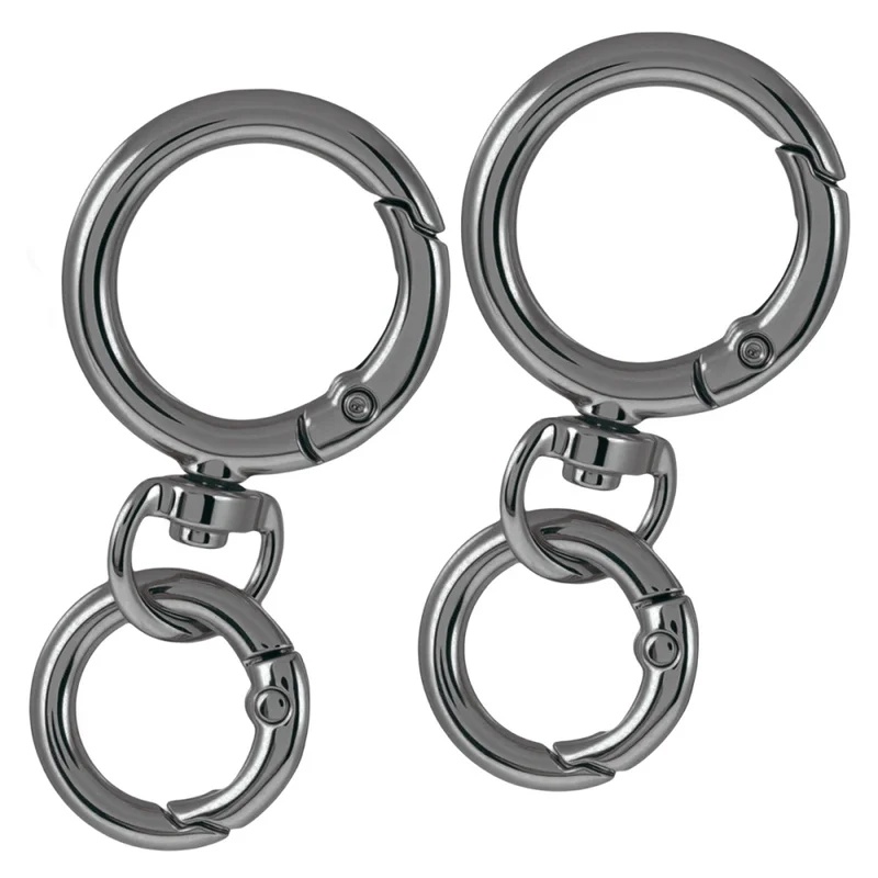 2Sets Round Spring Snap Carabi - Circle Hook Set 评论和价格