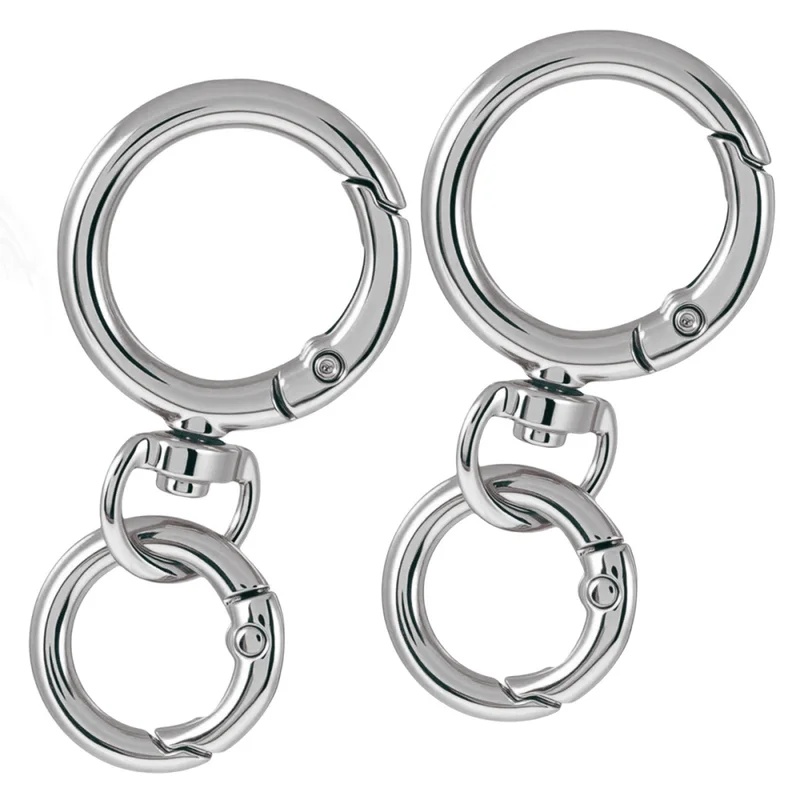 2Sets Round Spring Snap Carabi - Circle Hook Set 评论和价格