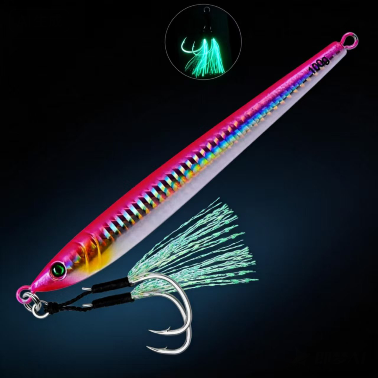 Cast Metal Jig Fishing Lure 5P - Fishing Equipment For Trout 评论和价格