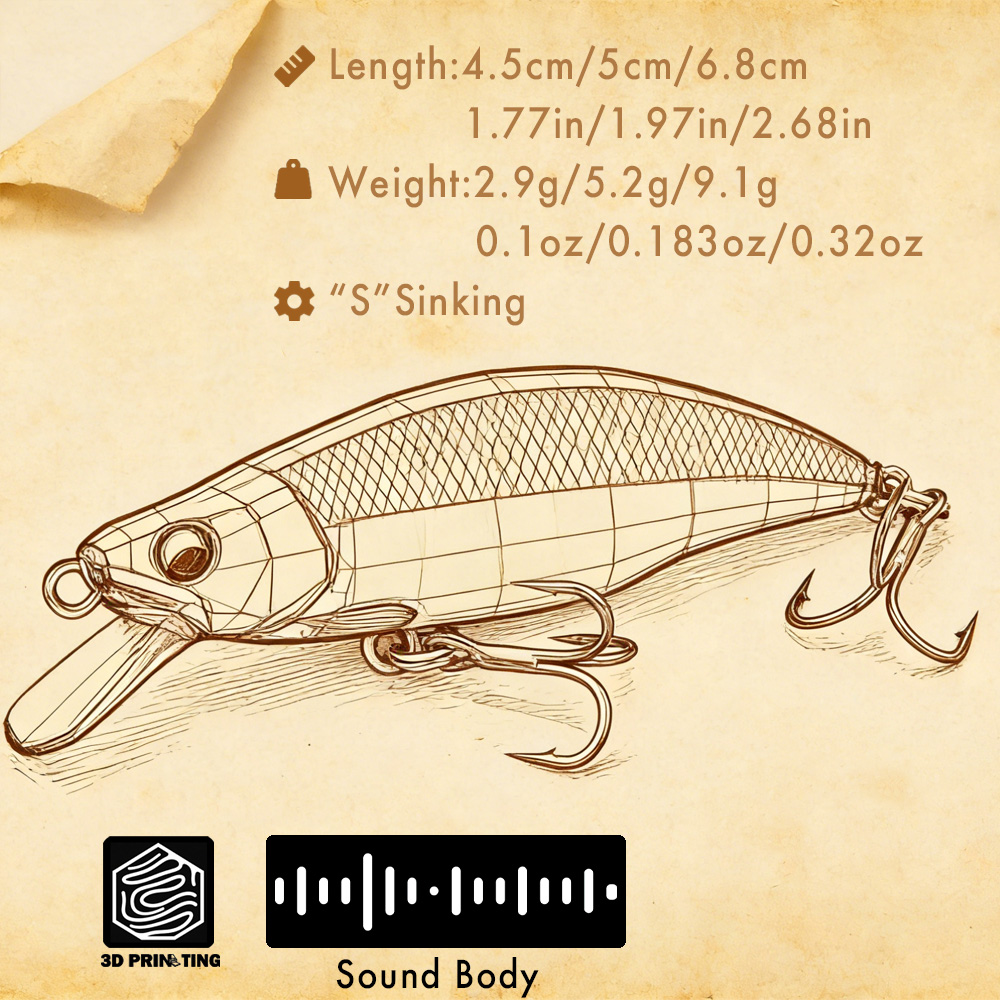B&U Trout Pattern Hard Bait Si - Fishing Equipment For Trout 评论和价格