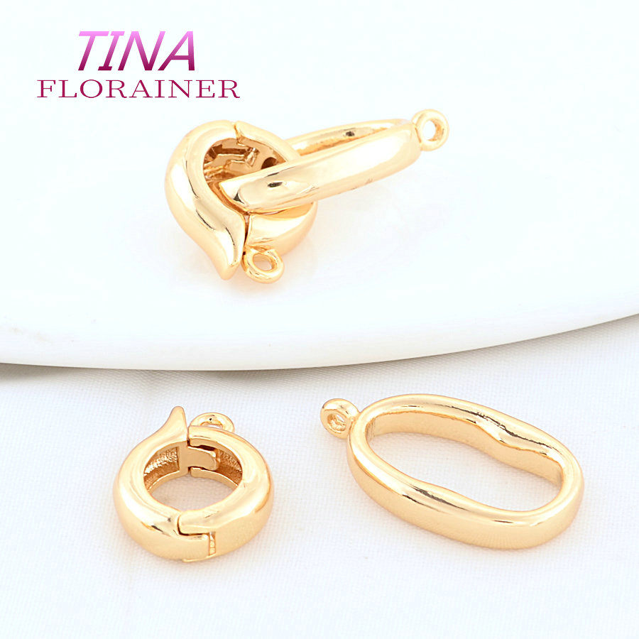 30MM 28MM 18K Gold Color Brass - Circle Hook Set 评论和价格