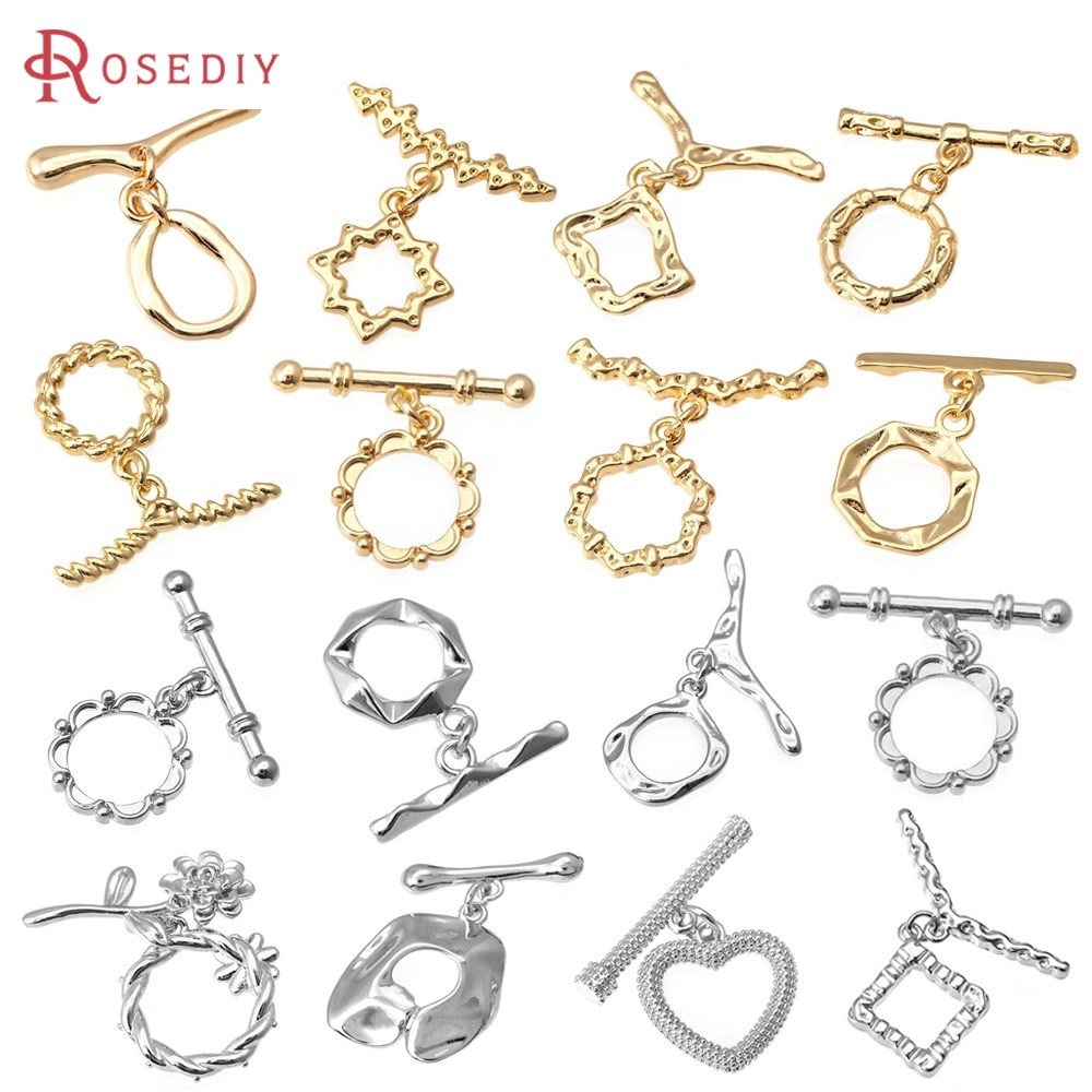 6 Sets 18K Gold Color Brass Ro - Circle Hook Set 评论和价格