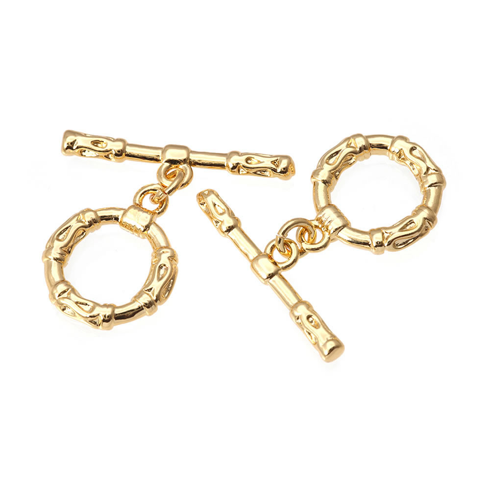 6 Sets 18K Gold Color Brass Ro - Circle Hook Set 评论和价格