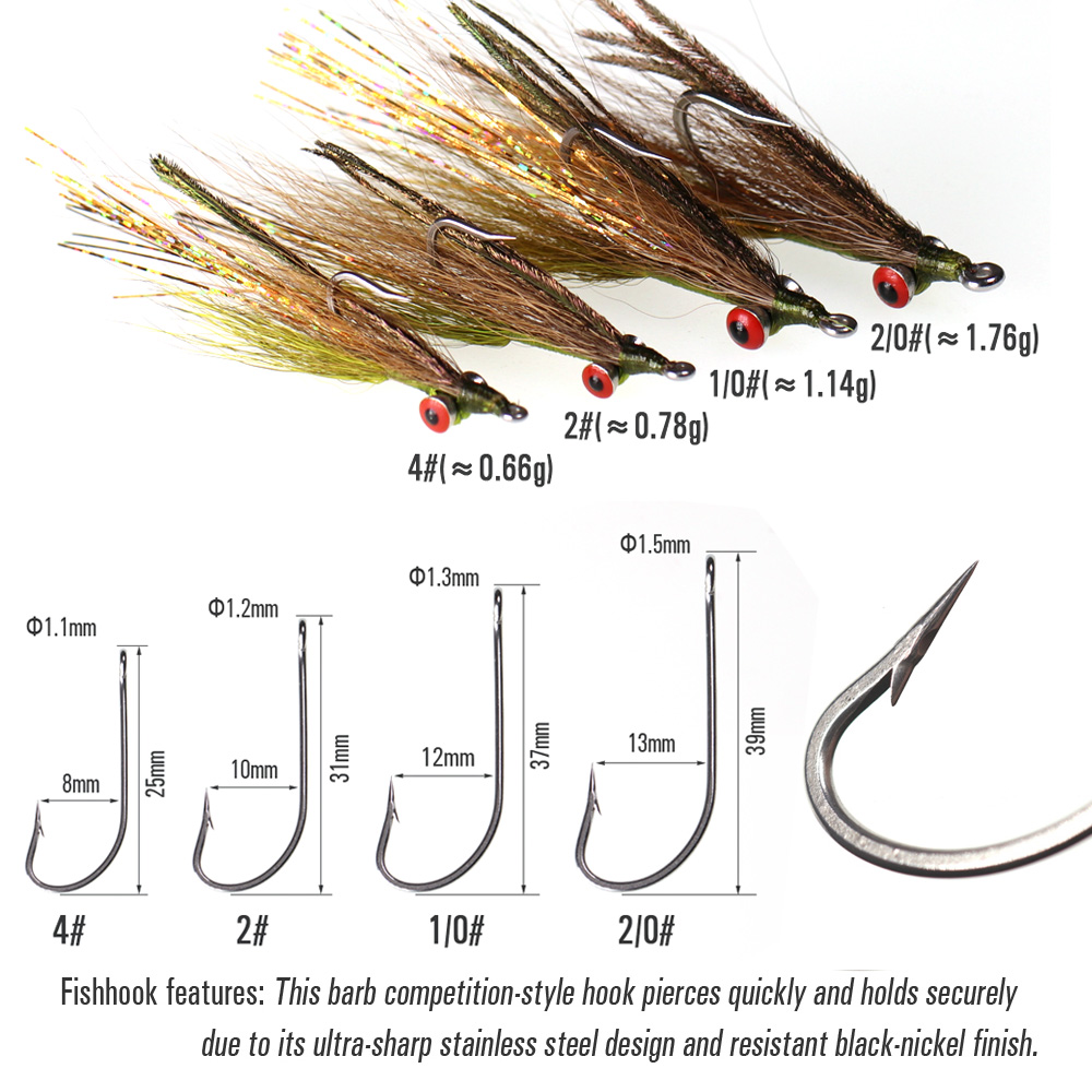 Wifreo 3pcs/6pcs Bucktail Clou - Fishing Equipment For Trout 评论和价格