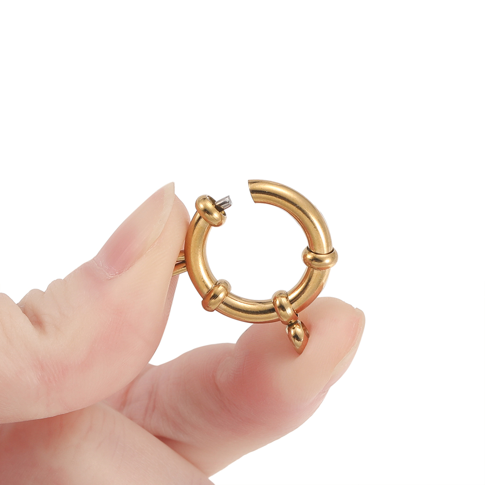 2pcs Stainless Steel Round Spr - Circle Hook Set 评论和价格