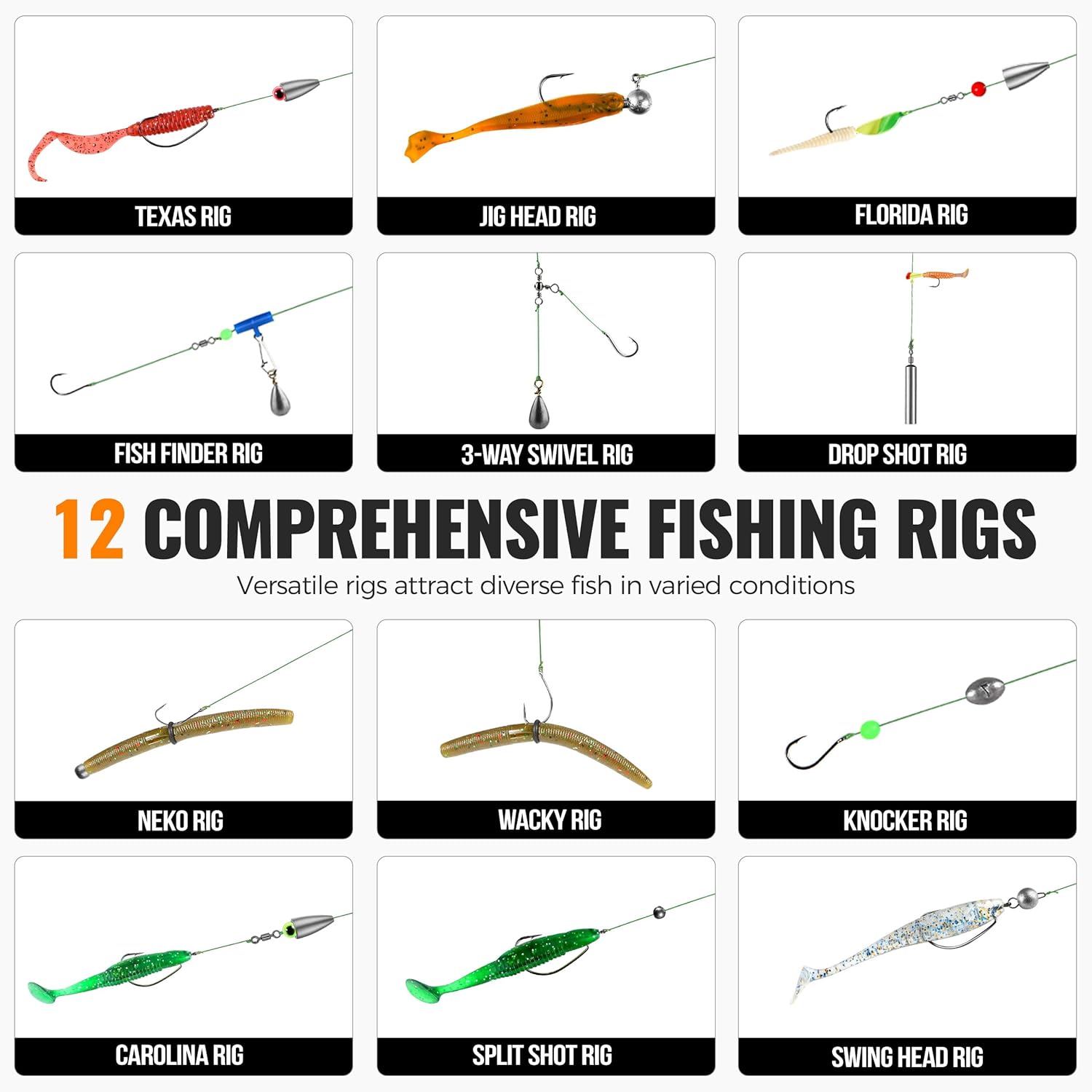 187pcs Fishing Accessories Kit - Fishing Equipment Set 评论和价格