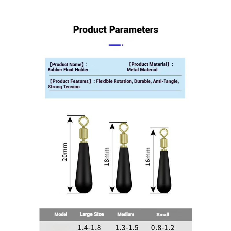 Rotatable Metal Swivel Rubber  - Fishing Equipment For Trout 评论和价格