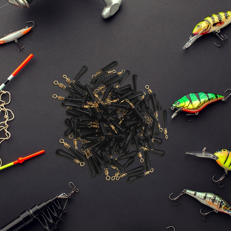 Rotatable Metal Swivel Rubber  - Fishing Equipment For Trout 评论和价格